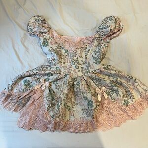 Sugar Thrillz x Dolls Kill - TEA AND CIRCUMSTANCE BROCADE MINI DRESS - PINK